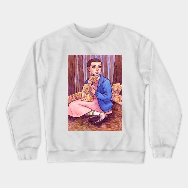 Eleven with Waffles Crewneck Sweatshirt by imawonder